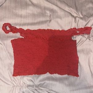 ruffled off the shoulder top